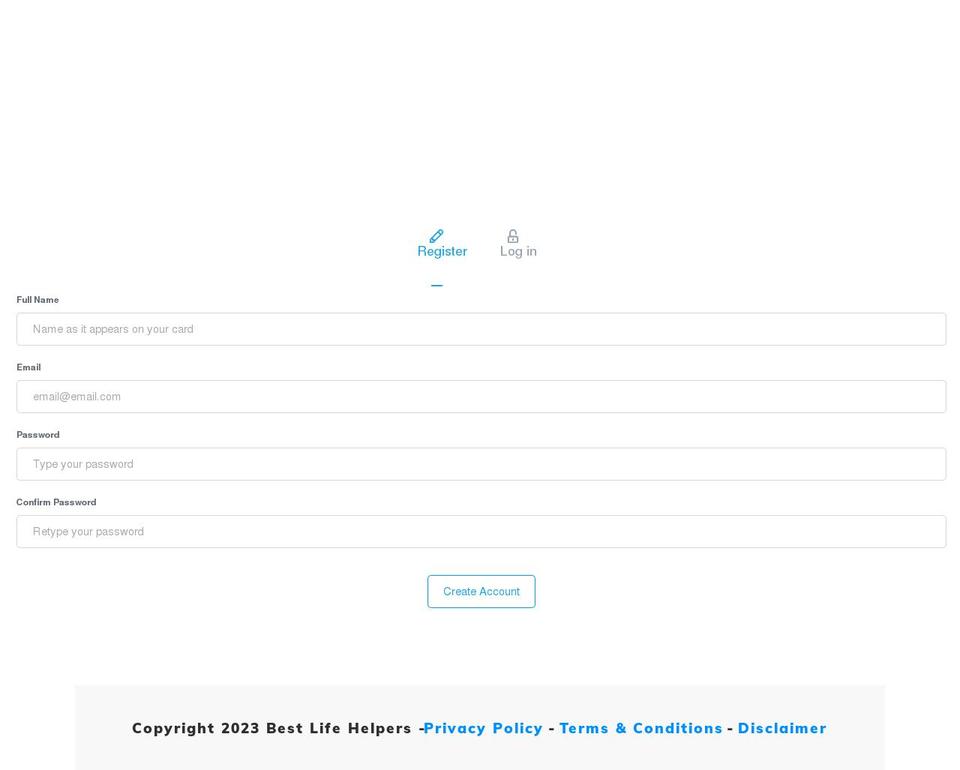 bestlifehelpers.com — Shopify storefront screenshot