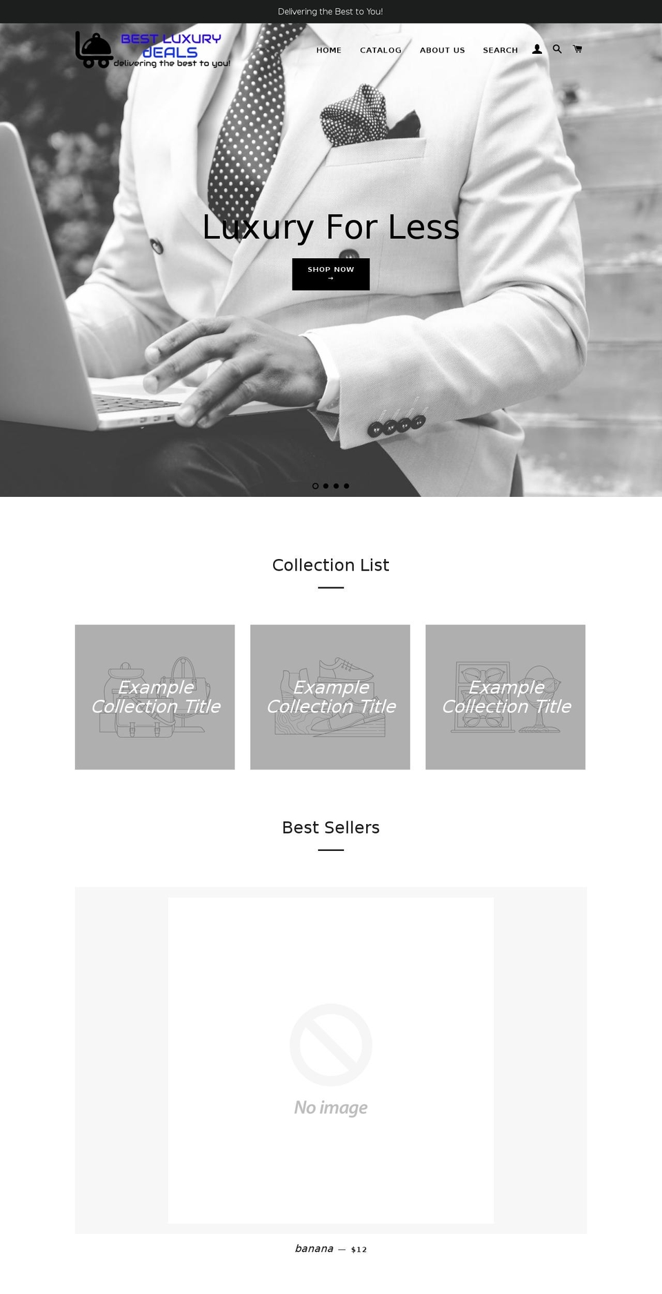bestluxurydeals.com shopify website screenshot