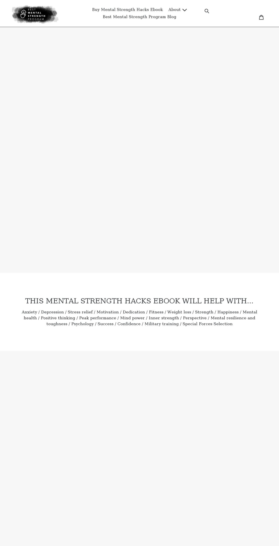 bestmentalstrengthprogram.com shopify website screenshot