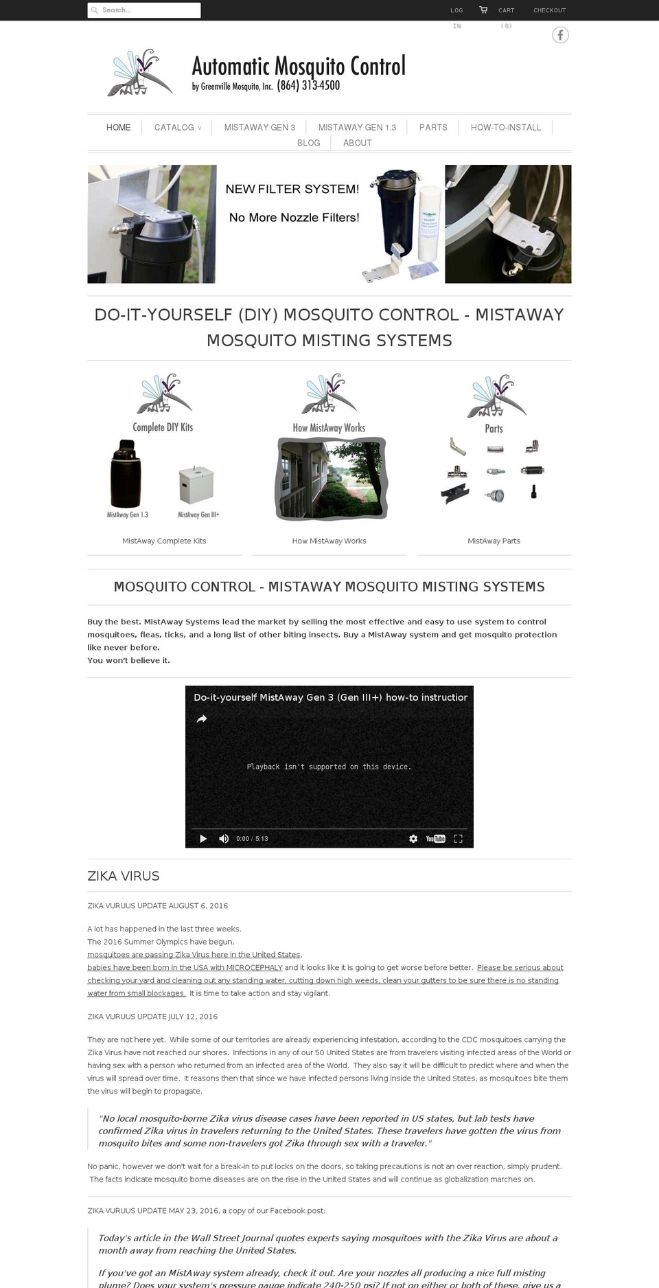 bestmosquitocontrol.com shopify website screenshot