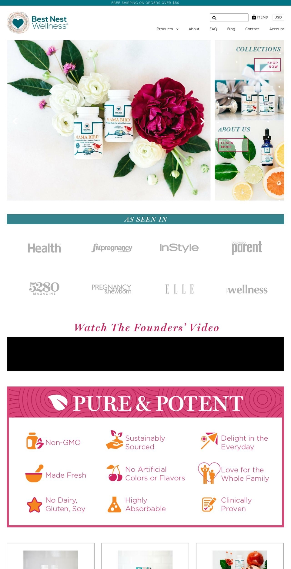 bestnestwellness.net shopify website screenshot