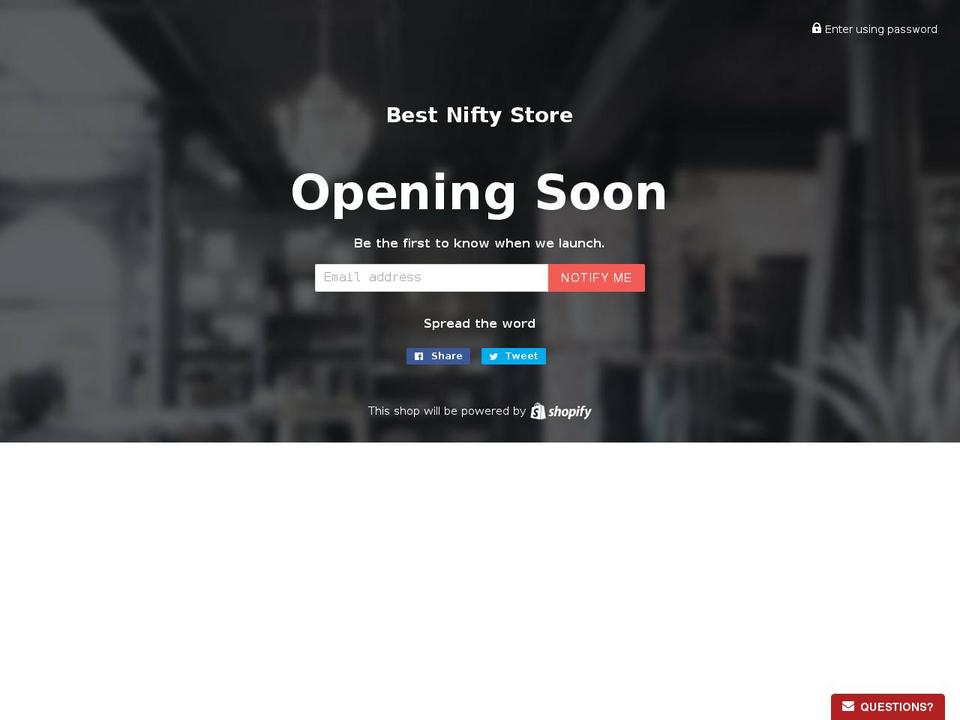 bestnifty.com — Shopify storefront screenshot