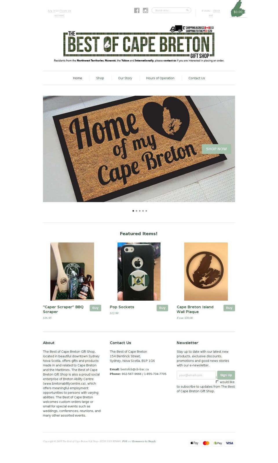 bestofcbgiftshop.com — Shopify storefront screenshot