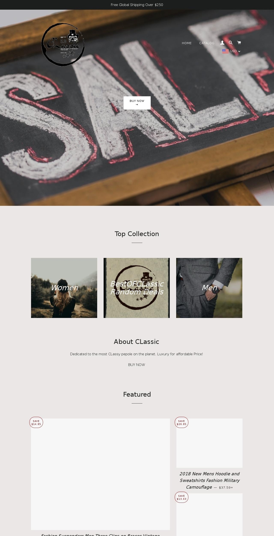 bestofclassic.com — Shopify storefront screenshot
