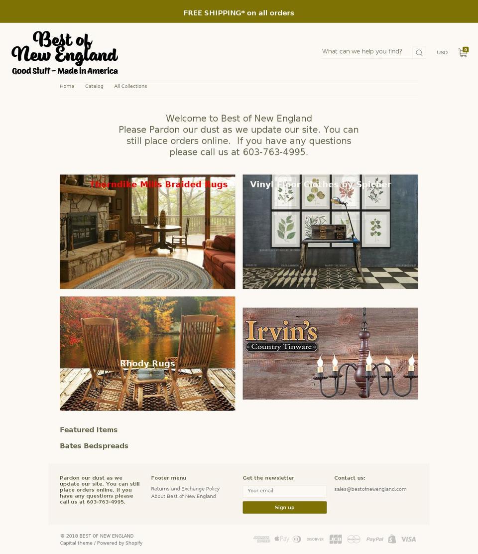 bestofne.com — Shopify storefront screenshot