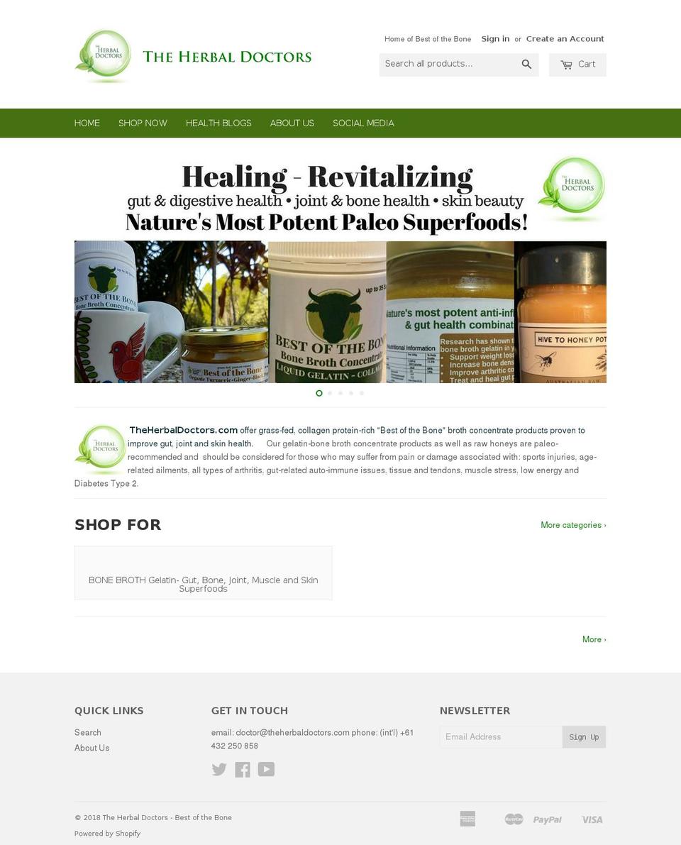 bestofthebonebroth.com — Shopify storefront screenshot