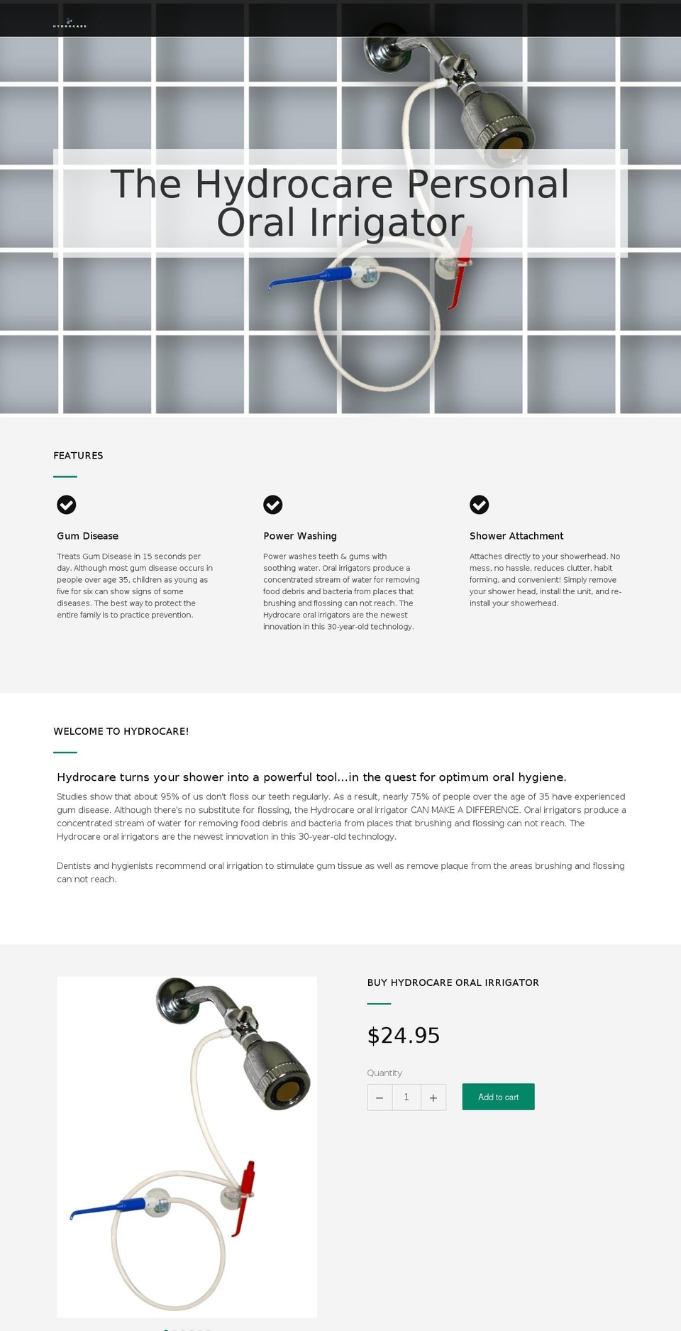bestoralirrigator.com shopify website screenshot