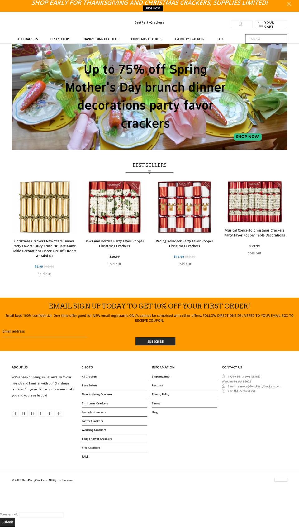 FASTEST Shopify theme site example bestpartycrackers.com