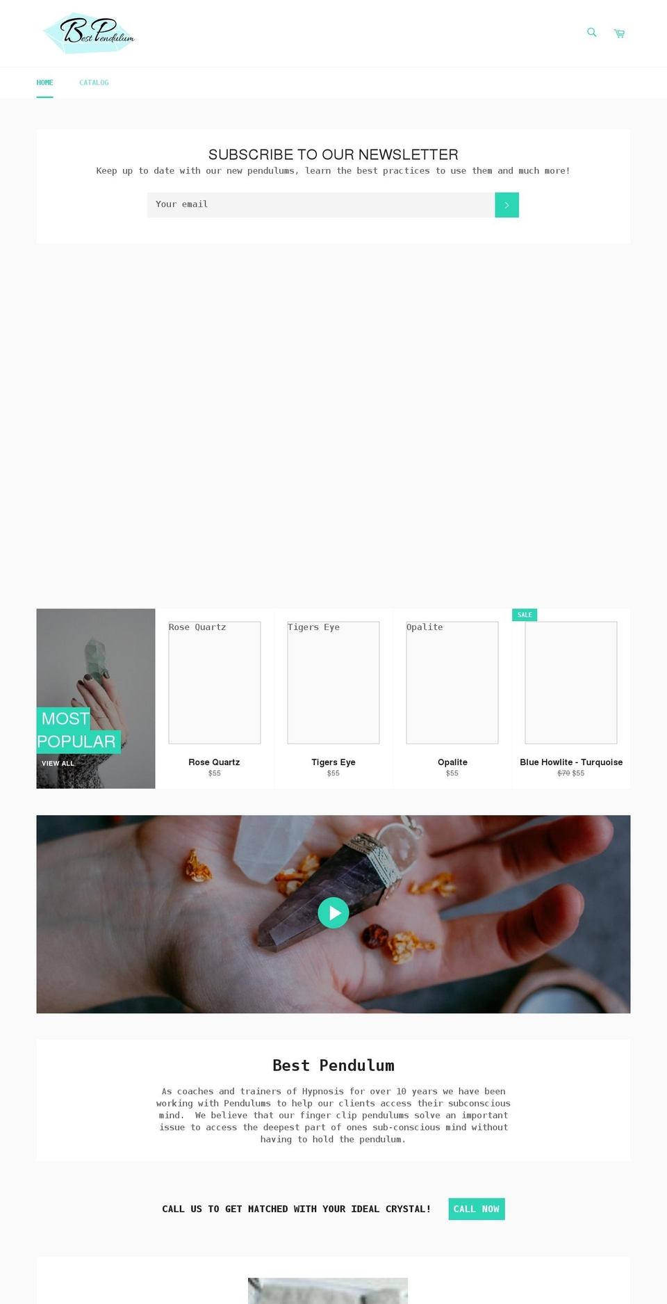 bestpendulum.com shopify website screenshot