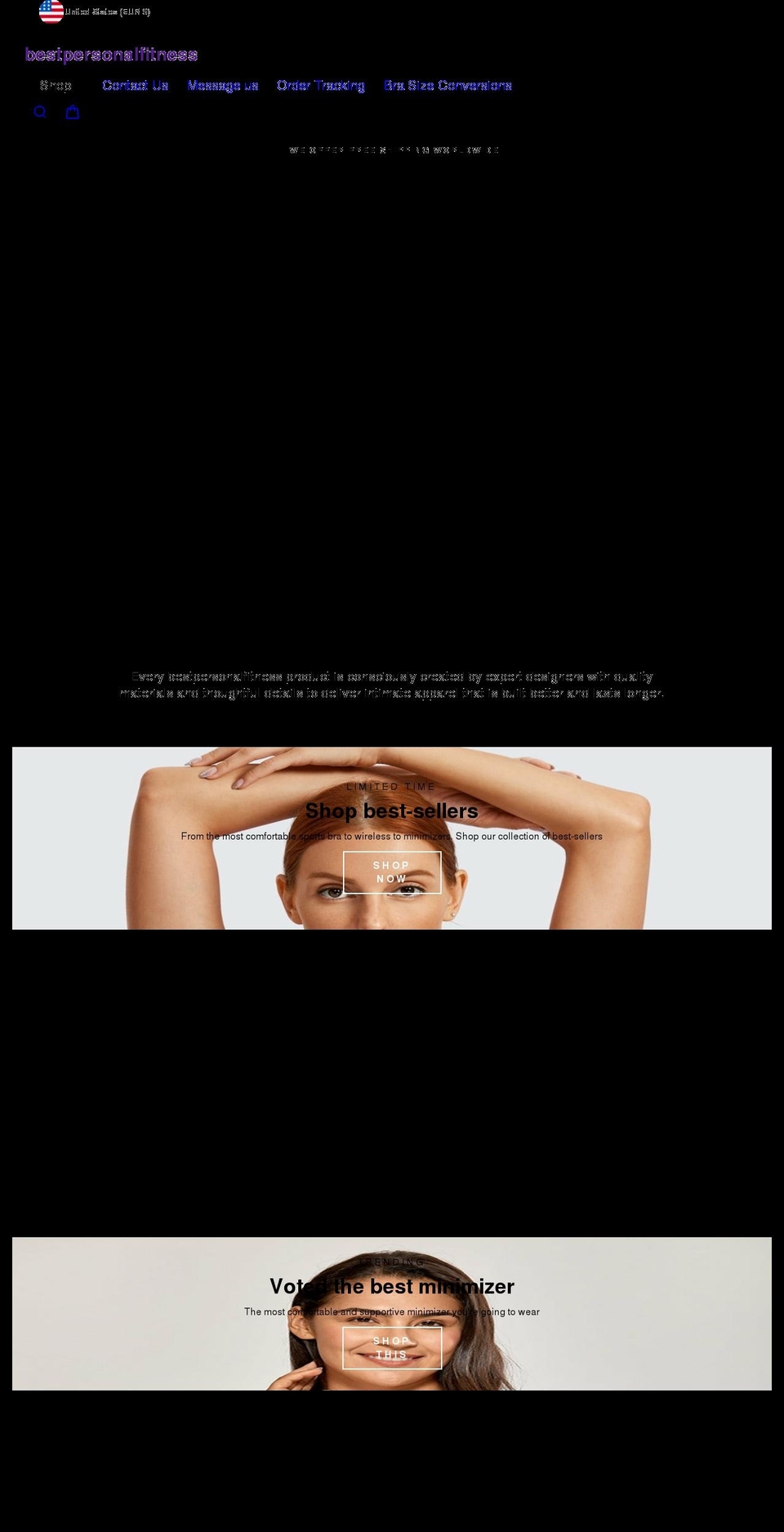 bestpersonalfitness.com shopify website screenshot