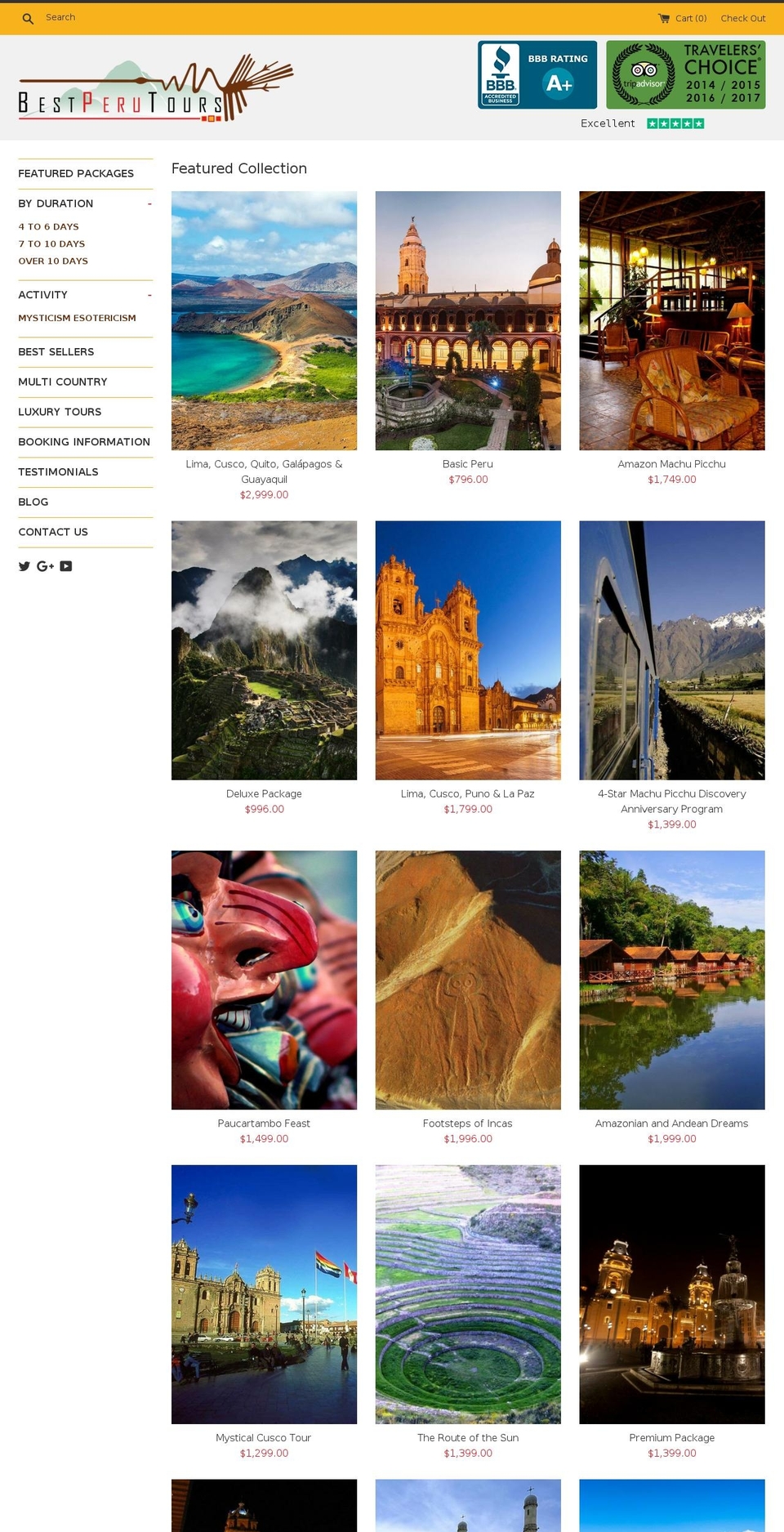 bestperutours.shop shopify website screenshot