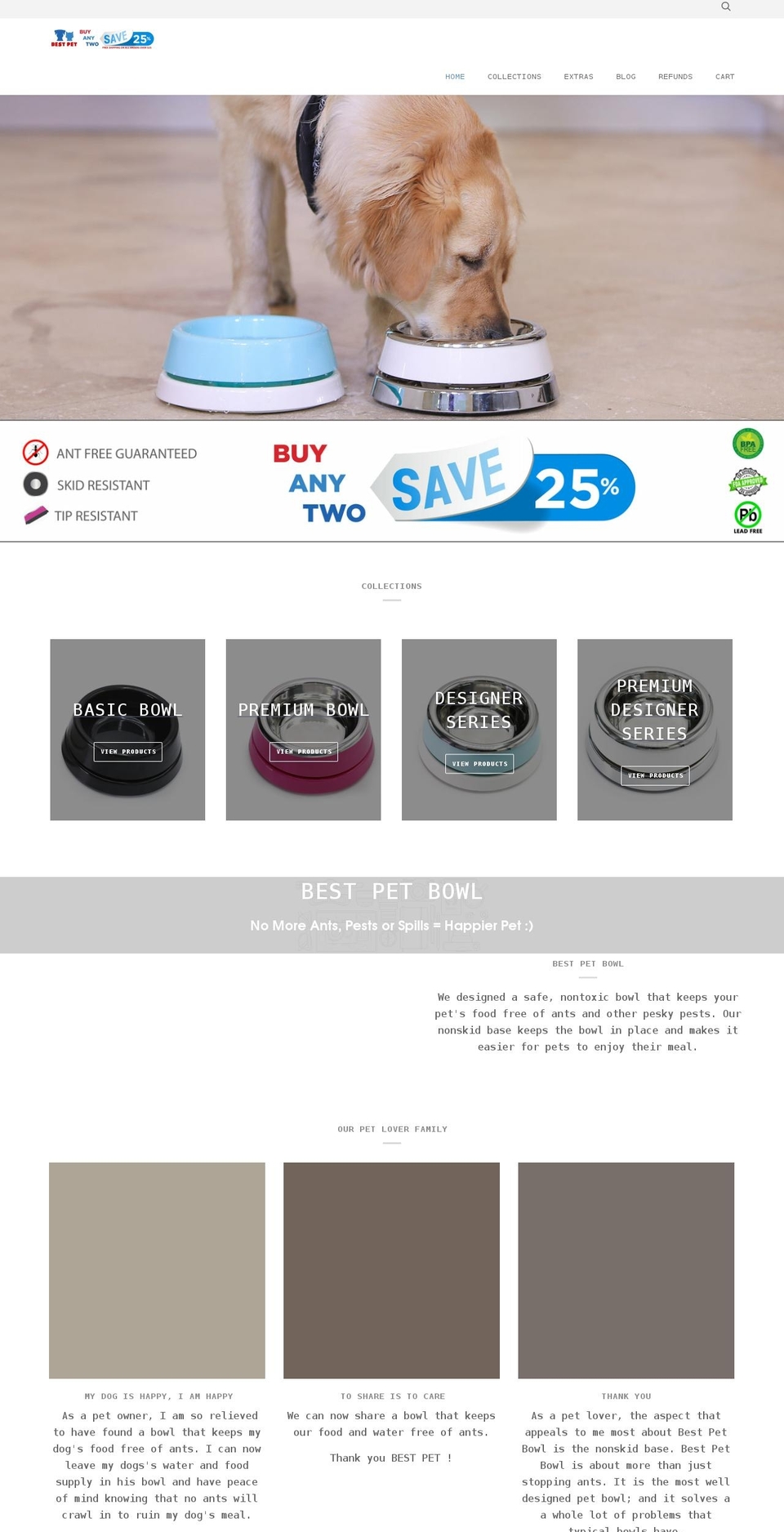 bestpetbowl.com shopify website screenshot