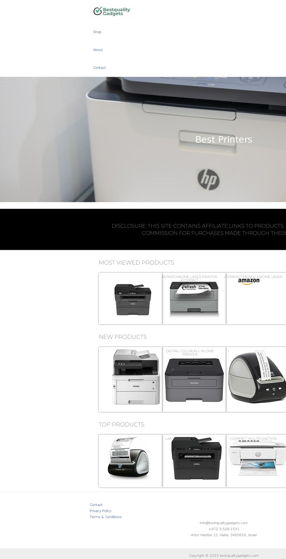 bestqualitygadgets.com — Shopify storefront screenshot