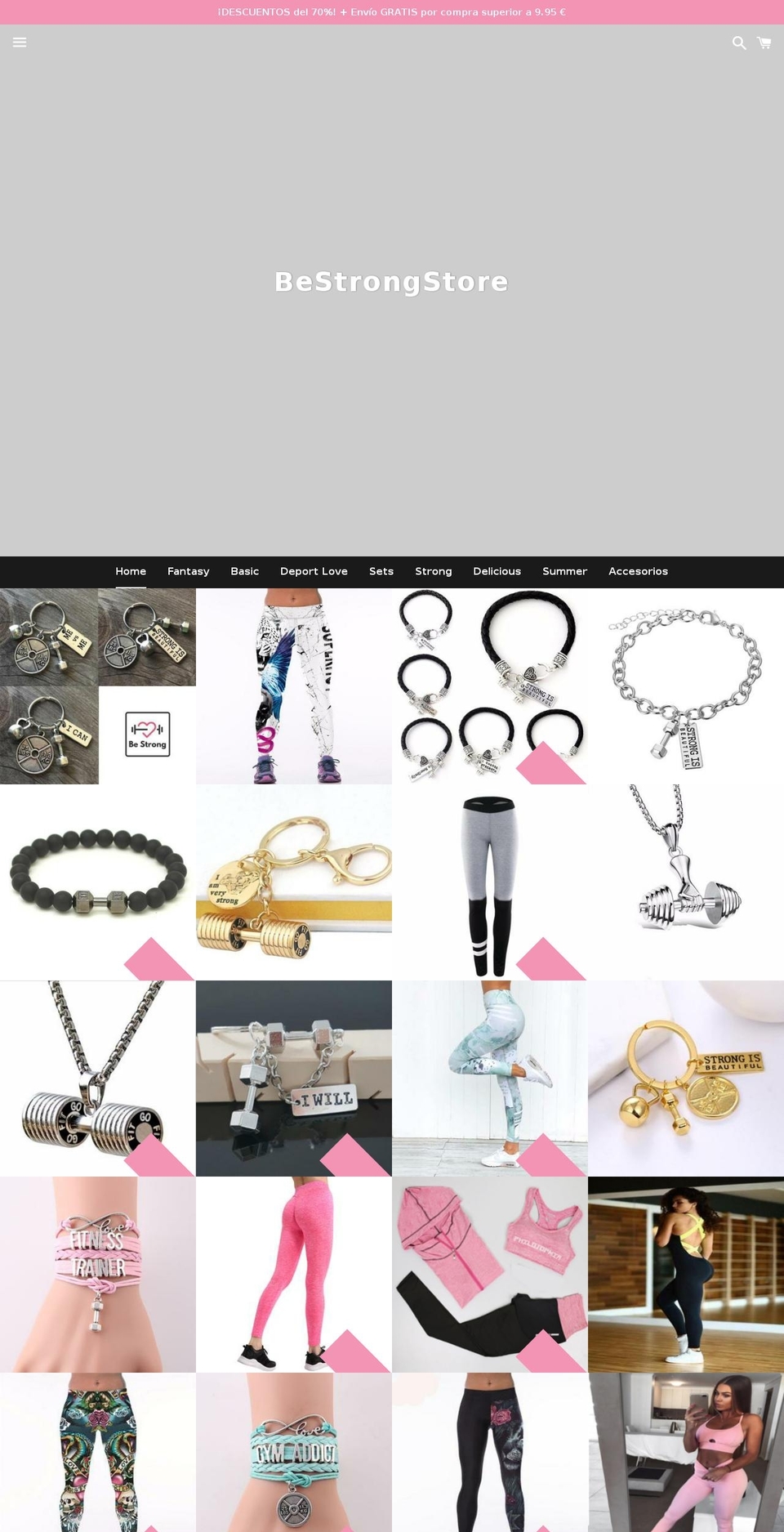 bestrongstore.com — Shopify storefront screenshot