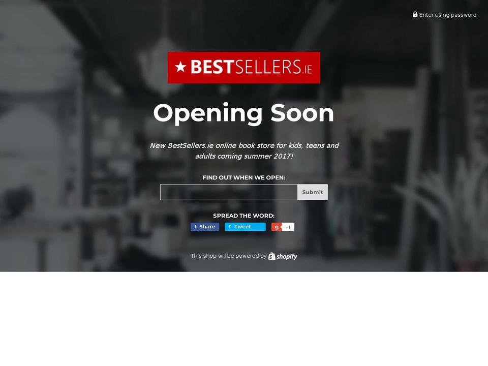 bestsellers-ie.myshopify.com shopify website screenshot