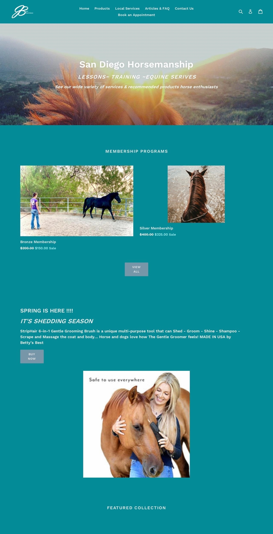 bestservices-equine.com — Shopify storefront screenshot