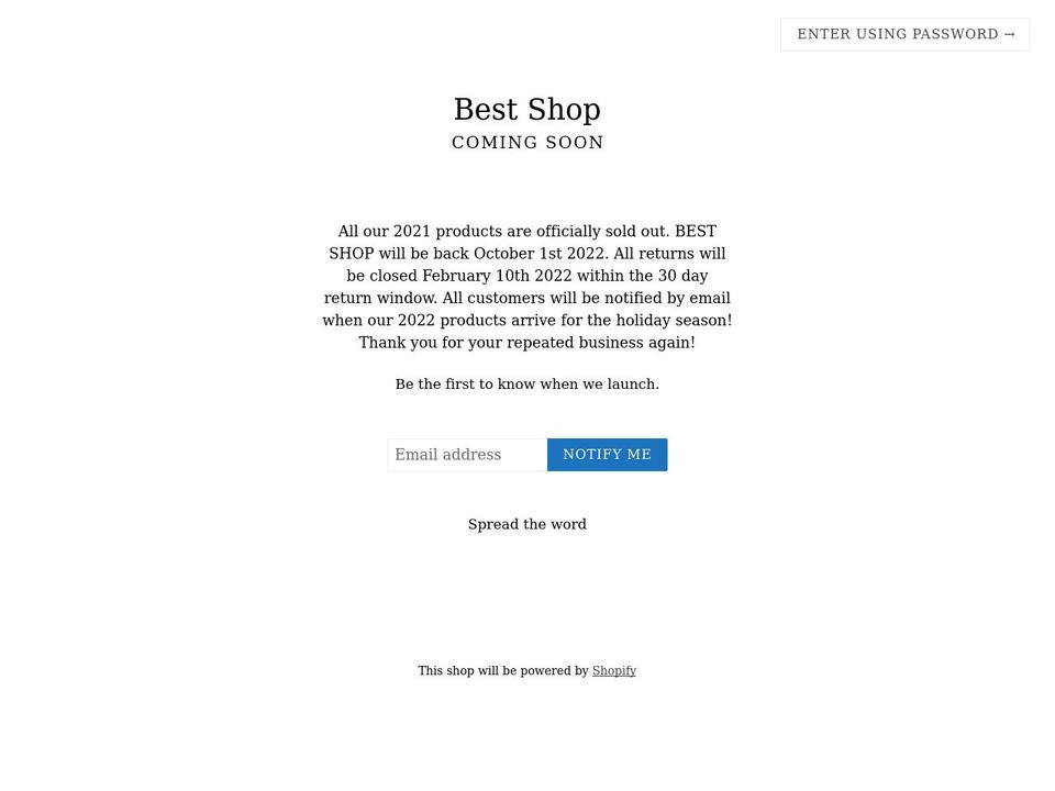 bestshop.co shopify website screenshot