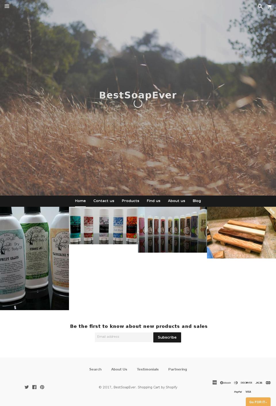 bestsoapever.com shopify website screenshot