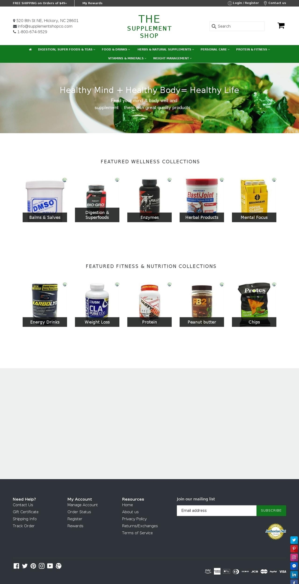 bestsportsfitness.com — Shopify storefront screenshot