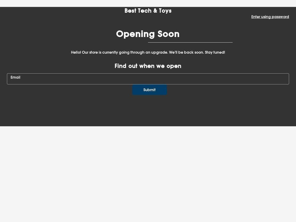 besttechandtoys.com shopify website screenshot