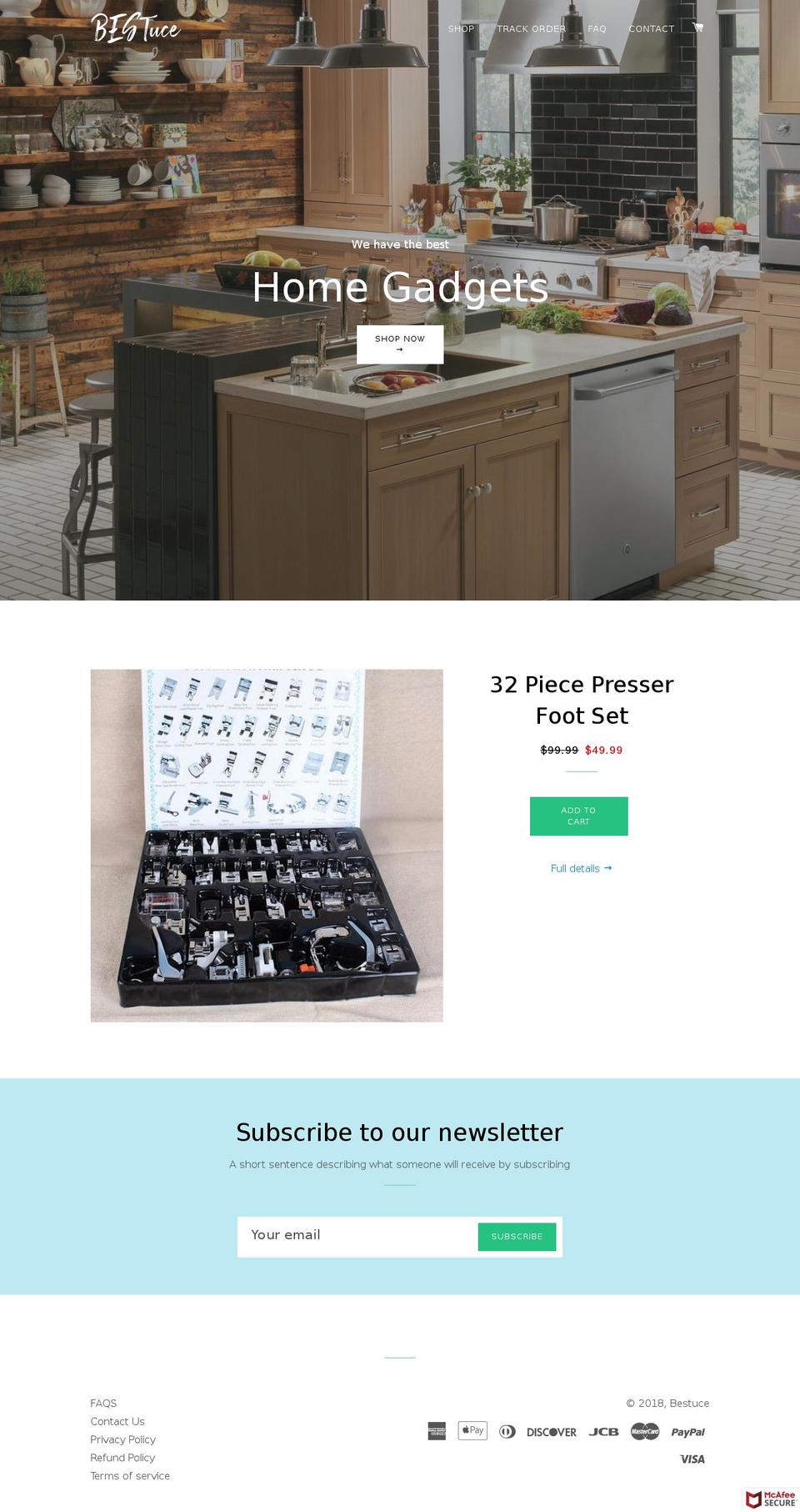 bestuce.com — Shopify storefront screenshot