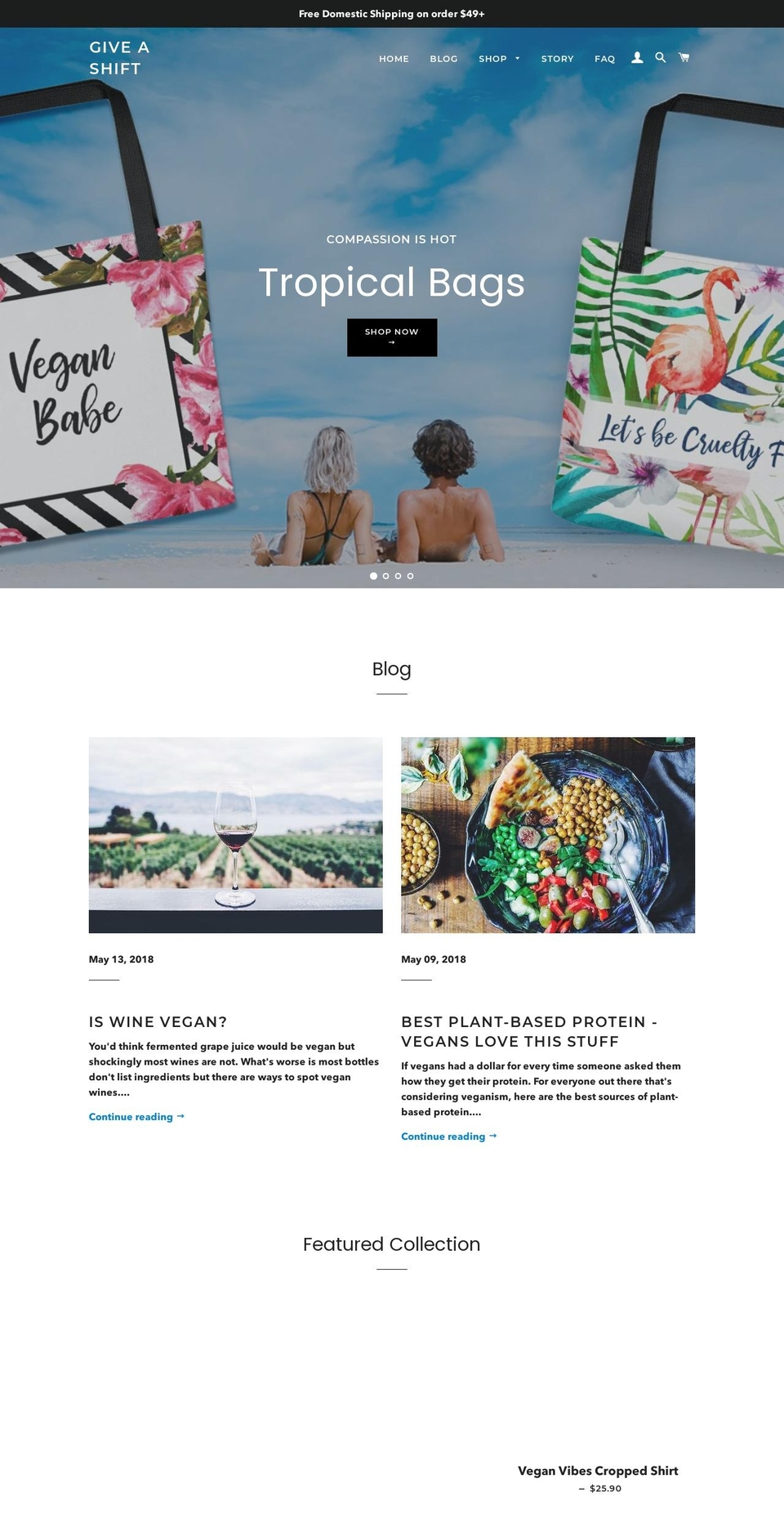 bestveganshop.com — Shopify storefront screenshot