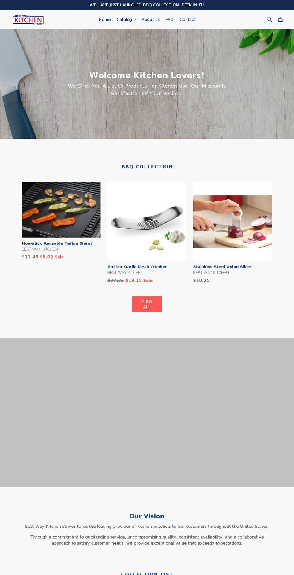 bestwaykitchen.com — Shopify storefront screenshot
