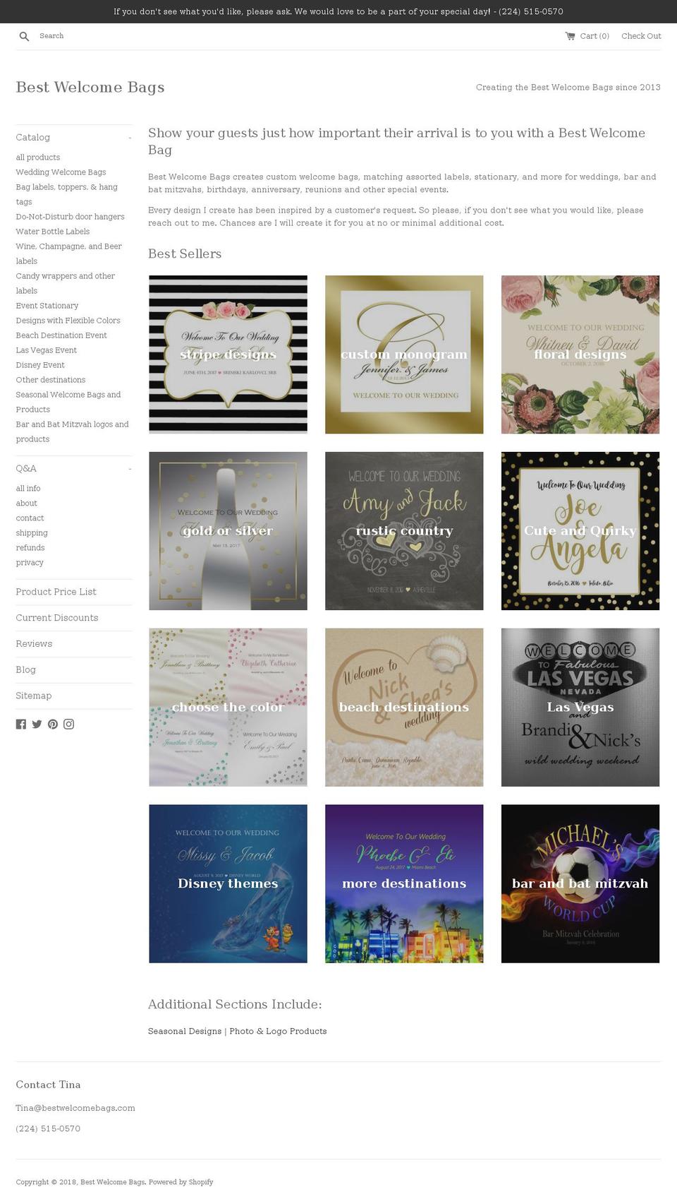 Copy of Simple Bold Nov 14 Shopify theme site example bestwelcomebags.com