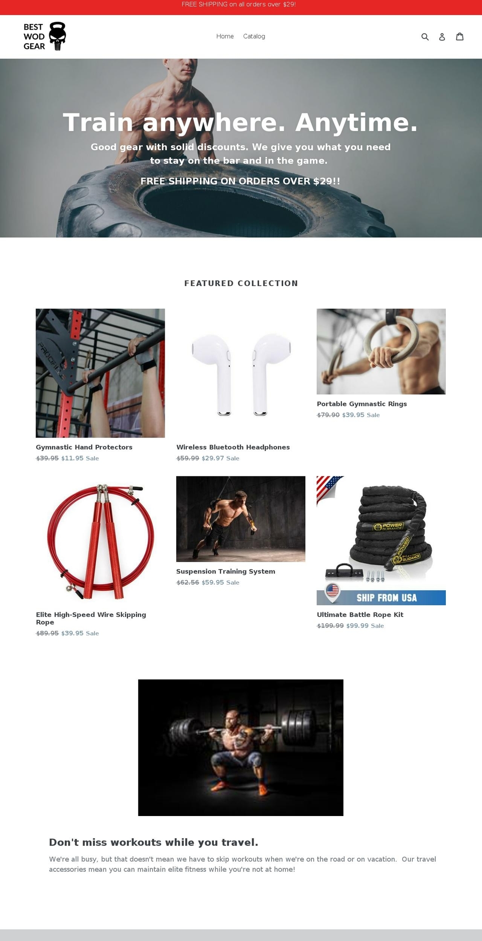 bestwodgear.com shopify website screenshot