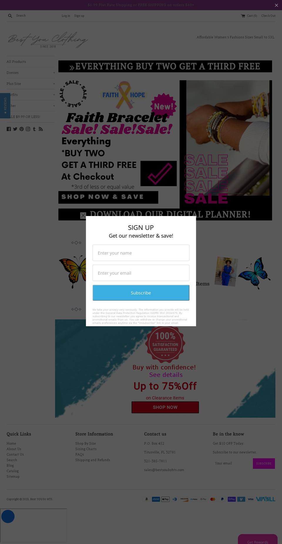 bestyoubyhts.com — Shopify storefront screenshot