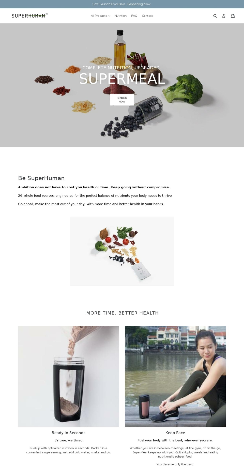 besuperhuman.com shopify website screenshot