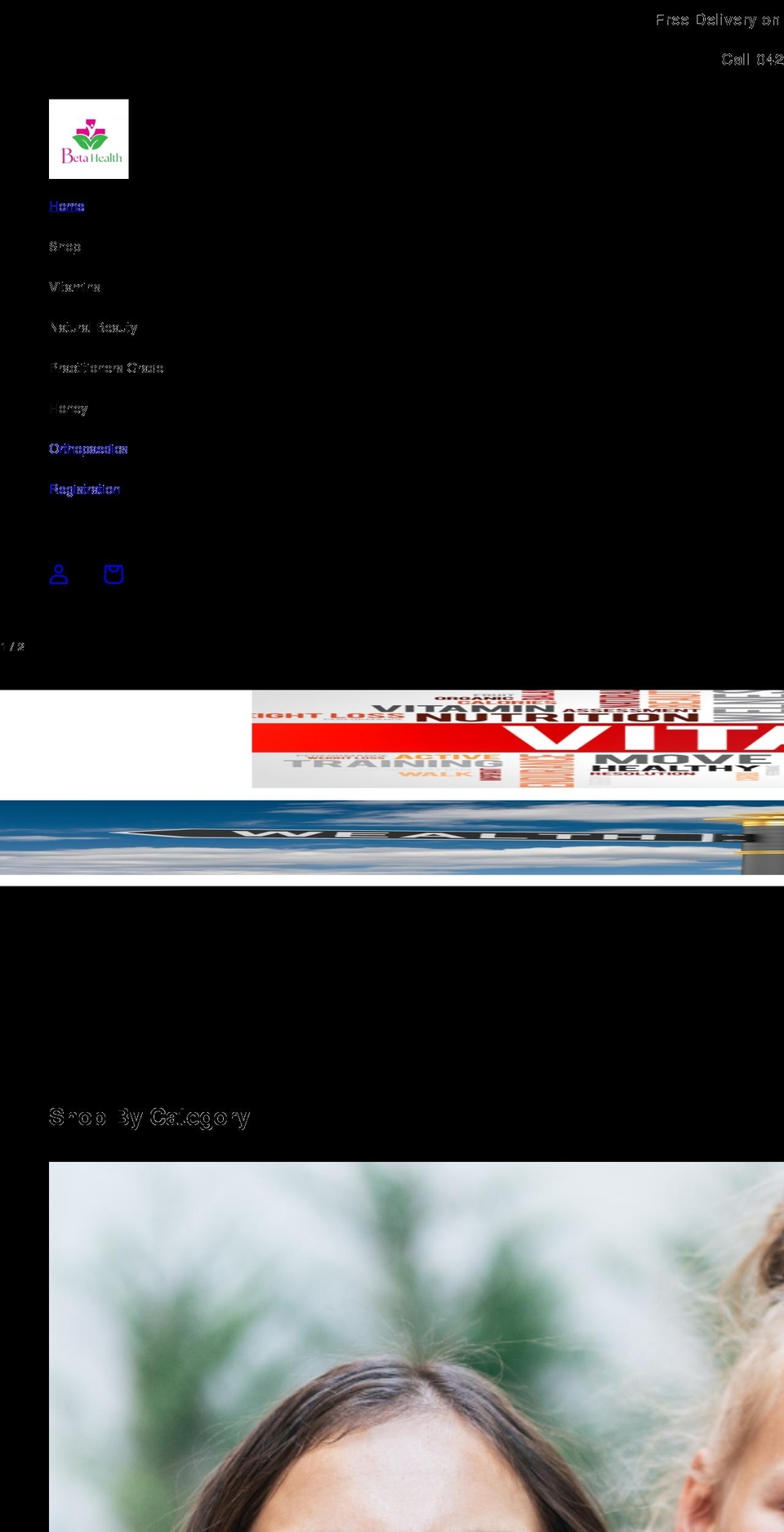 betahealth.com.au shopify website screenshot