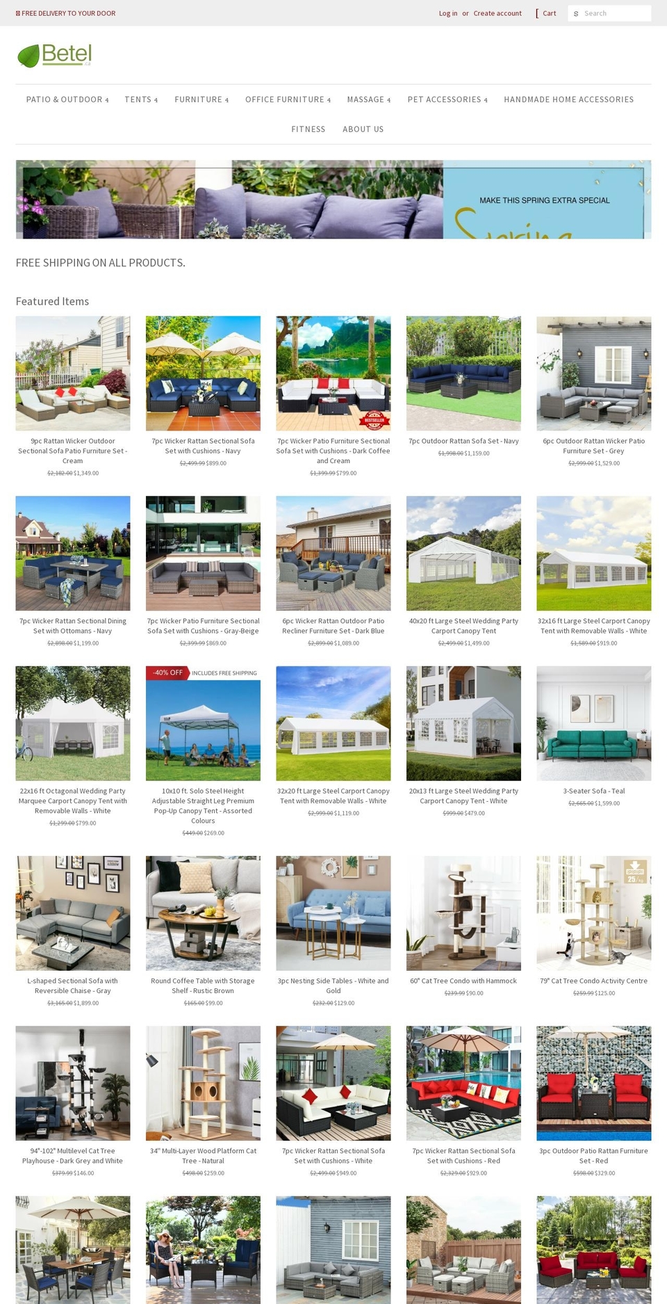 betel-canada.myshopify.com shopify website screenshot
