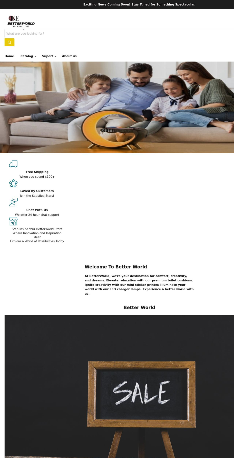 beterworld.com shopify website screenshot