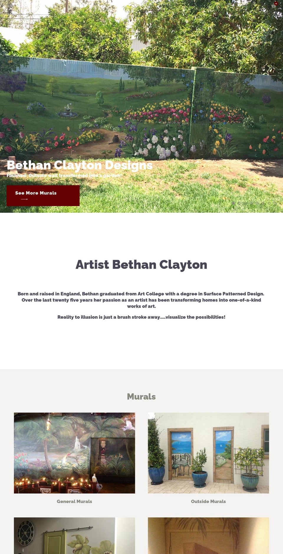 bethanclaytondesigns.com shopify website screenshot