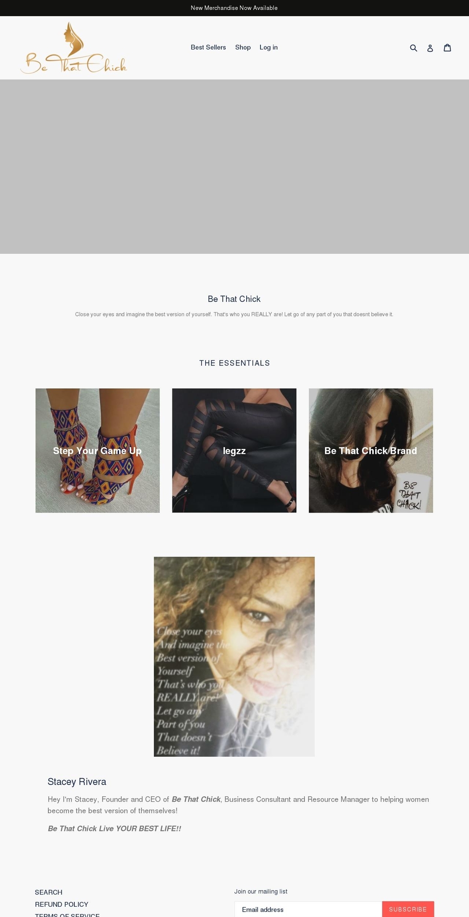 bethatchick.com — Shopify storefront screenshot