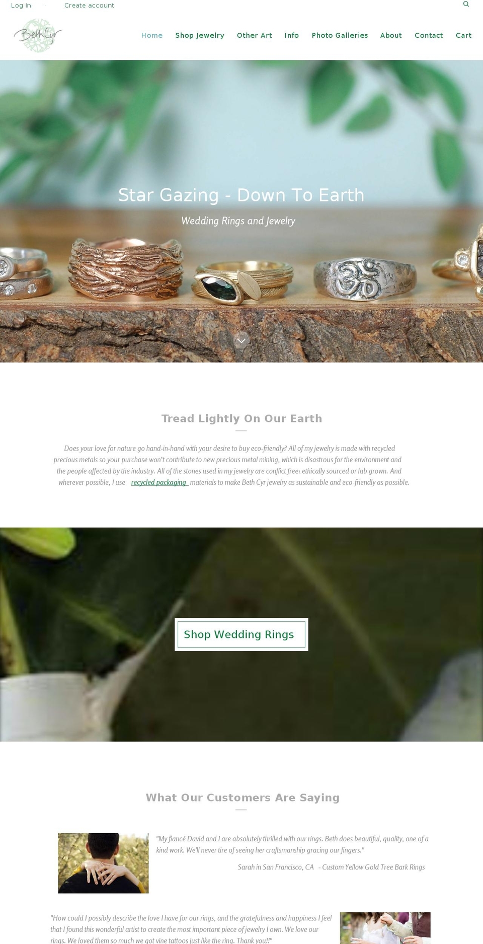 bethcyr.com shopify website screenshot
