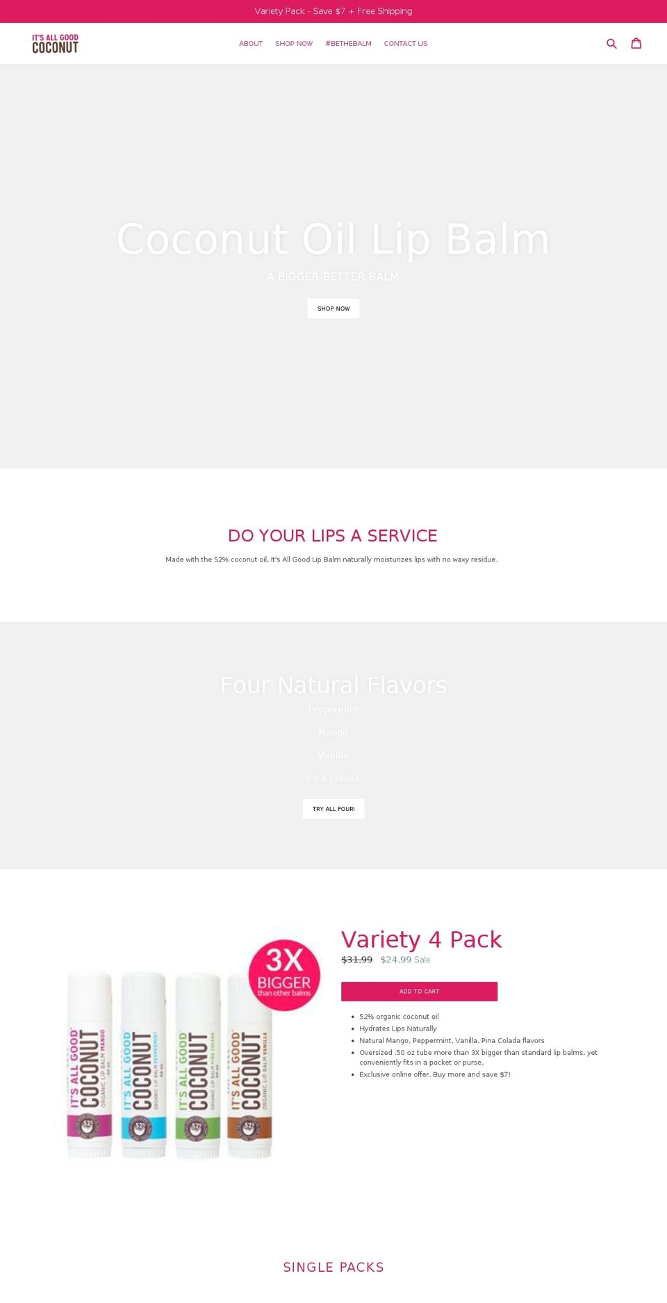 bethebalm.com shopify website screenshot