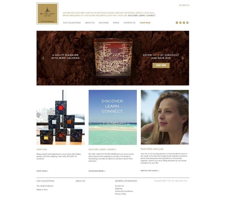 bethelightnewyork.com shopify website screenshot