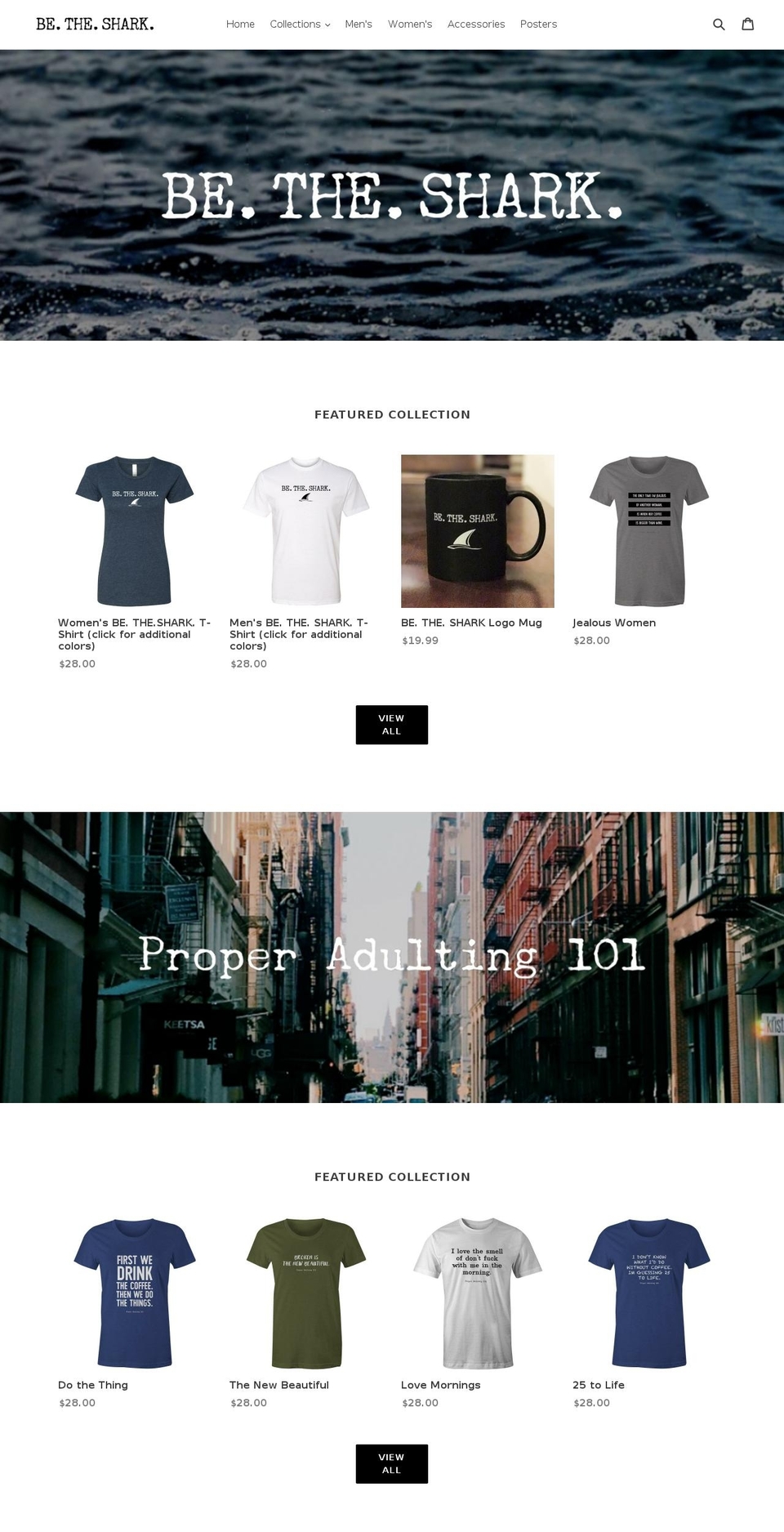 betheshark.com — Shopify storefront screenshot