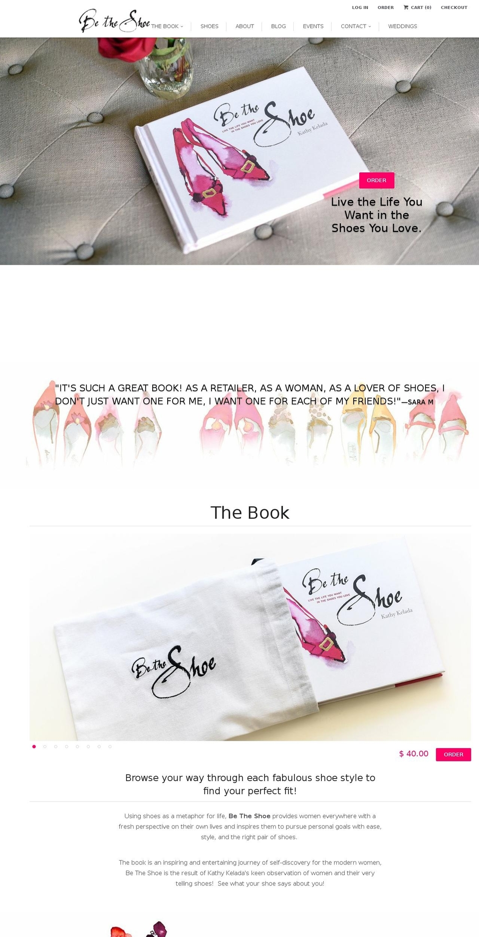 betheshoebook.com shopify website screenshot