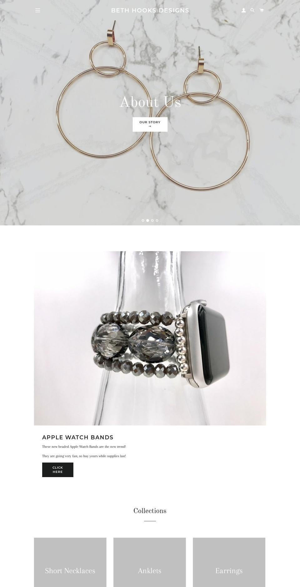 bethhooksdesigns.com — Shopify storefront screenshot