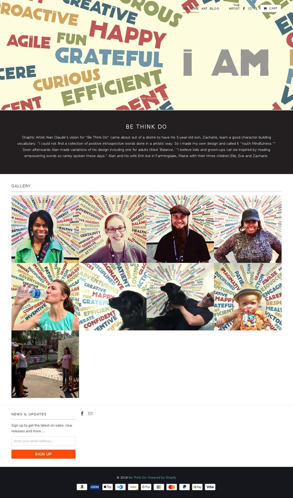bethinkdo.net shopify website screenshot