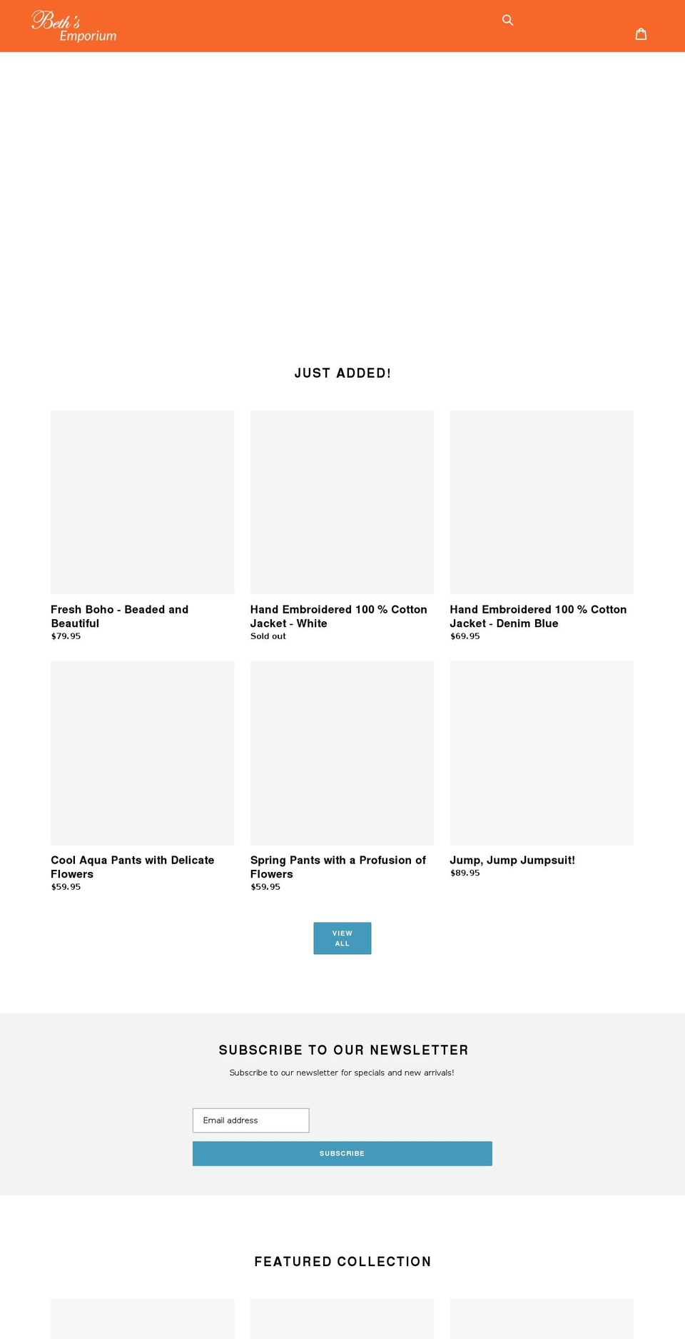 bethsemporium.com.au shopify website screenshot