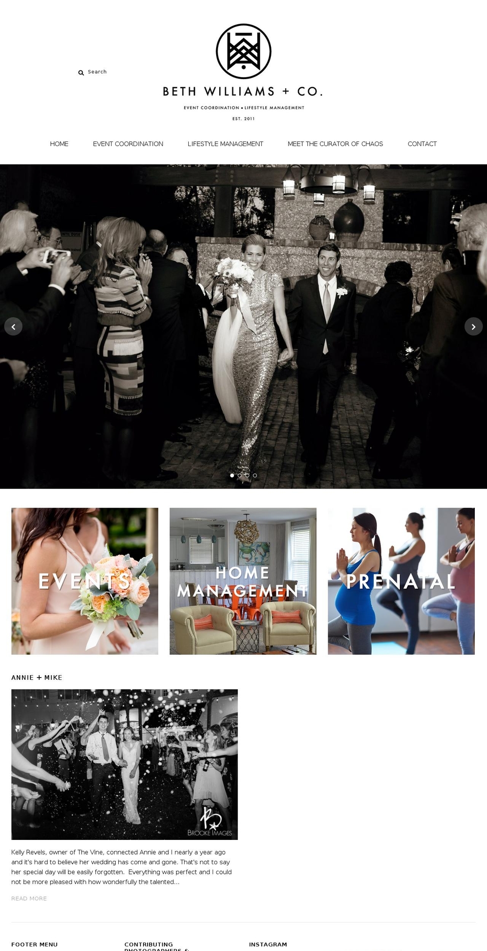 bethwilliamsandcompany.com shopify website screenshot