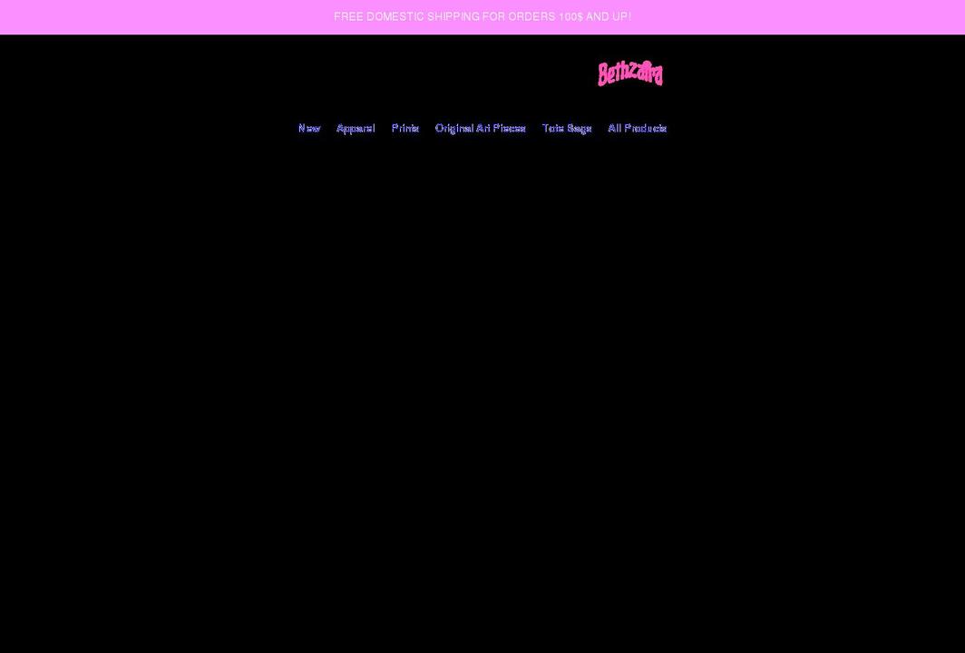 bethzaira.com shopify website screenshot