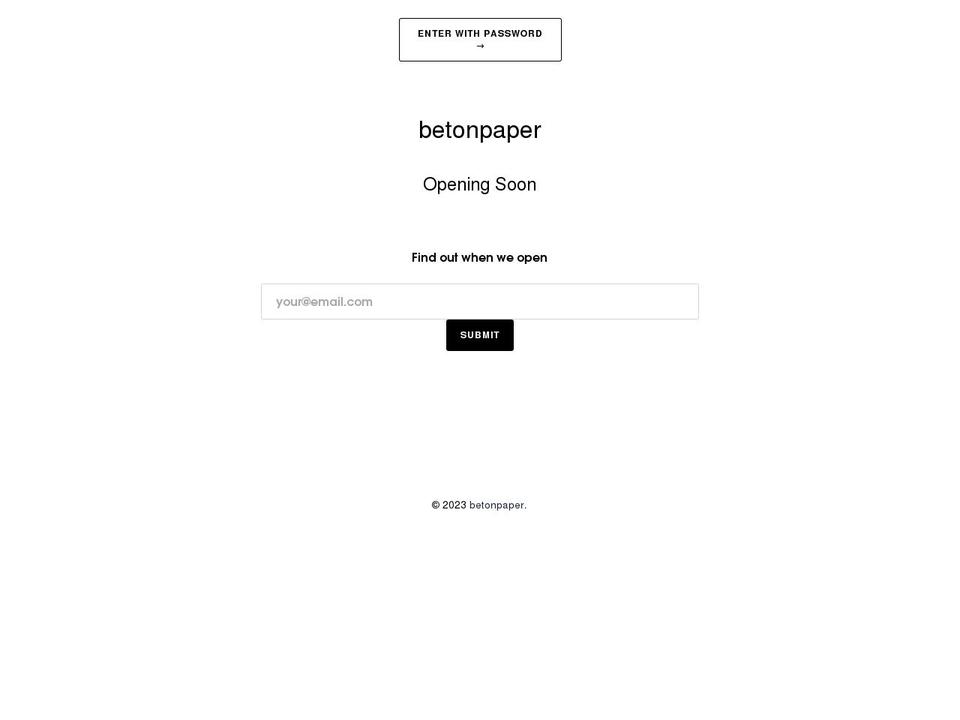 betonpaper.com shopify website screenshot