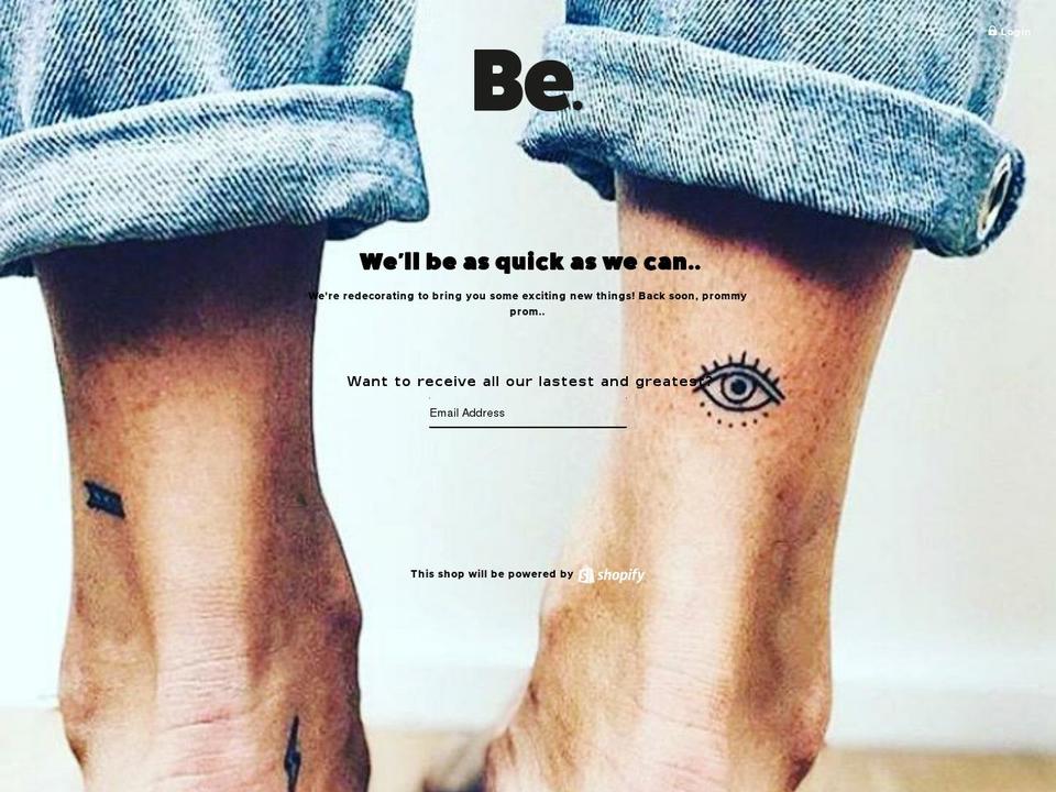 betribe.com shopify website screenshot