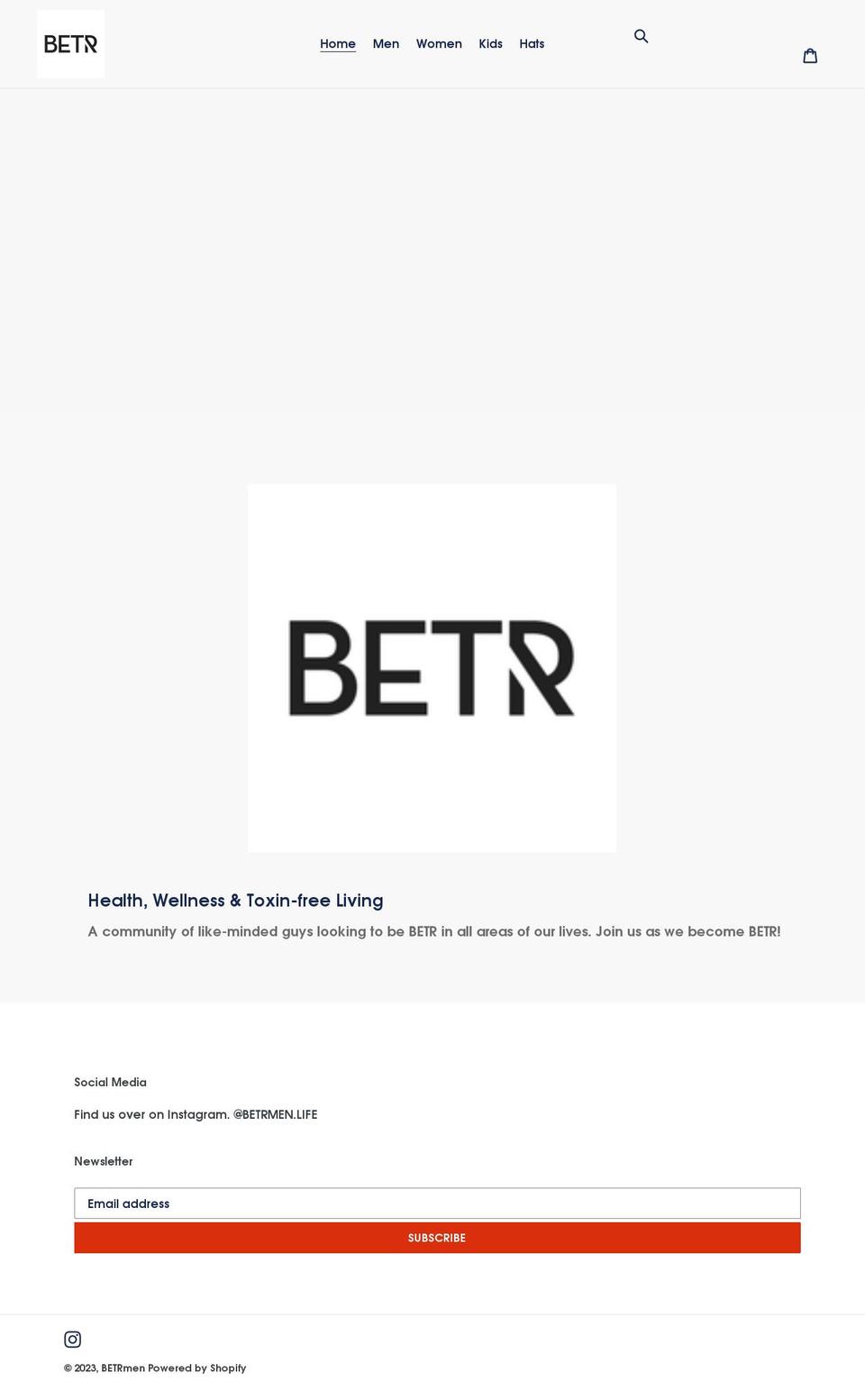 betrmen.shop shopify website screenshot