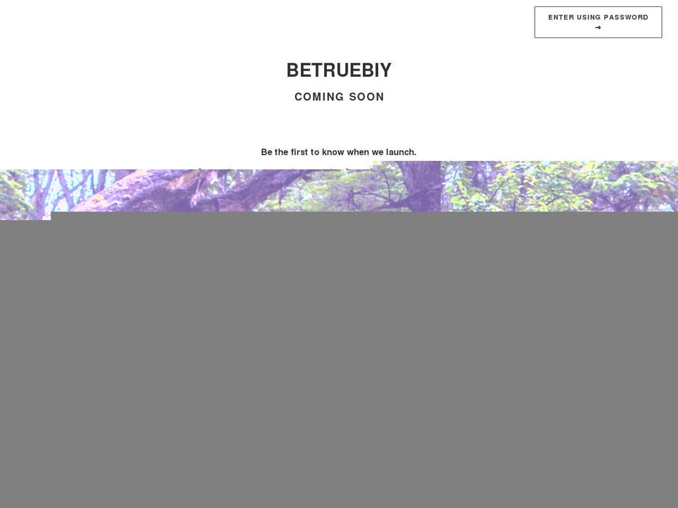 betruebiy.com shopify website screenshot